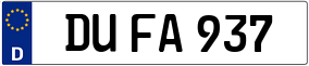 Trailer License Plate